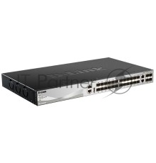 Коммутатор  D-Link DGS-3130-30S/A1A, L2+ Managed Switch with 24 100/1000Base-X SFP ports and 2 10GBase-T ports and 4 10GBase-X SFP+ ports.16K Mac address, SIM,  USB port, IPv6, SSL v3, 802.1Q VLAN,GVRP, 802.1v P
