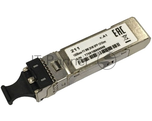 Трансивер D-Link 211/A1A, SFP Transceiver with 1 100Base-FX port.Up to 2km, multi-mode Fiber, Duplex LC connector, Transmitting and Receiving wavelength: 1310nm, 3.3V power.