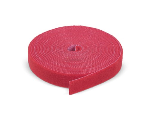 [Cabeus Стяжки, крепежные материалы, маркеры] Cabeus ROL-5x16-RD Лента (липучка) в рулоне, ширина 16 мм, длина 5 м, красная КОД 9379c