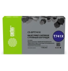 Картридж струйный Cactus CS-EPT741X T741X черный (1000мл) для Epson SureColor SC-F6200/7200/9200
