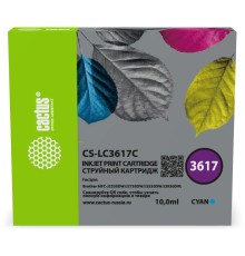 Картридж струйный Cactus CS-LC3617C голубой (10мл) для Brother MFC-J2330DW/J2730DW/J3530DW/J3930DW