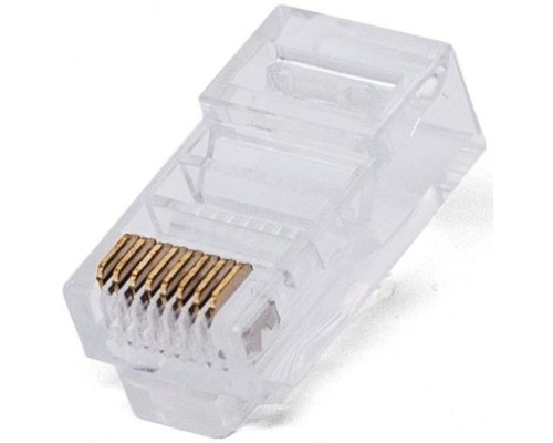 [Коннектор] Filum FL-NA-PLUG6-5 Коннектор RJ-45, 6 кат., сквозные отверстия, 8p8c, 50 мкм, универсальный, для одножильного и многожильного кабеля, уп/100 шт