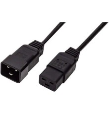 Filum Кабель питания С19-C20, 3х1.5мм, 220В, 16A, чёрный, 5м (FL-PC16-C19-C20-5M)