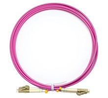 Cabeus FOP-50-OM4-LC-LC-2m Шнур оптический duplex LC-LC 50/125 mm OM4 2м LSZH