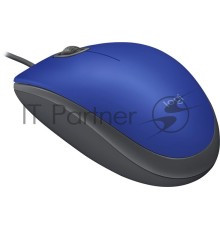 Мышь Logitech Mouse M110 Silent USB Blue Ret