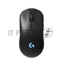 Мышь беспроводная/проводная Logitech G PRO черный, 25600 dpi, радиоканал, USB, кнопки - 7
