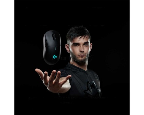 Мышь беспроводная/проводная Logitech G PRO черный, 25600 dpi, радиоканал, USB, кнопки - 7