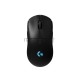 Мышь беспроводная/проводная Logitech G PRO черный, 25600 dpi, радиоканал, USB, кнопки - 7
