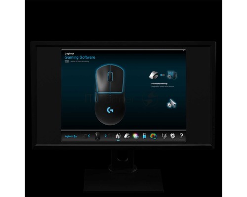 Мышь беспроводная/проводная Logitech G PRO черный, 25600 dpi, радиоканал, USB, кнопки - 7
