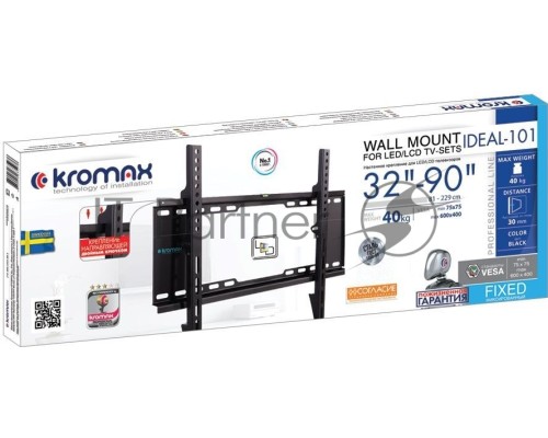 Кронштейн для телевизора Kromax IDEAL-101 черный 32