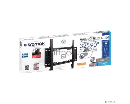 Кронштейн для телевизора Kromax IDEAL-101 черный 32
