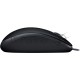 Мышь проводная Logitech B110 Silent черный, 1000 dpi, USB, кнопки - 3