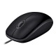 Мышь проводная Logitech B110 Silent черный, 1000 dpi, USB, кнопки - 3