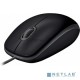 Мышь проводная Logitech B110 Silent черный, 1000 dpi, USB, кнопки - 3
