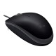 Мышь проводная Logitech B110 Silent черный, 1000 dpi, USB, кнопки - 3