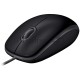 Мышь проводная Logitech B110 Silent черный, 1000 dpi, USB, кнопки - 3