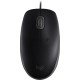 Мышь проводная Logitech B110 Silent черный, 1000 dpi, USB, кнопки - 3
