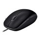 Мышь проводная Logitech B110 Silent черный, 1000 dpi, USB, кнопки - 3