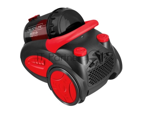 Пылесос Centek CT-2520 черный/красный, 400/2200 Вт, уборка сухая, пылесборник циклонный фильтр, 2 л