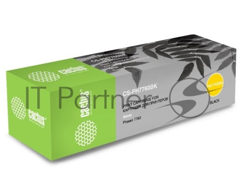 Картридж Cactus 106R01163 CS-PH7760BK черный (32000стр.) для Xerox Phaser 7760 /7760dn /7760dx/7760dxf