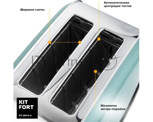 Тостер Kitfort КТ-2014-4 850Вт голубой
