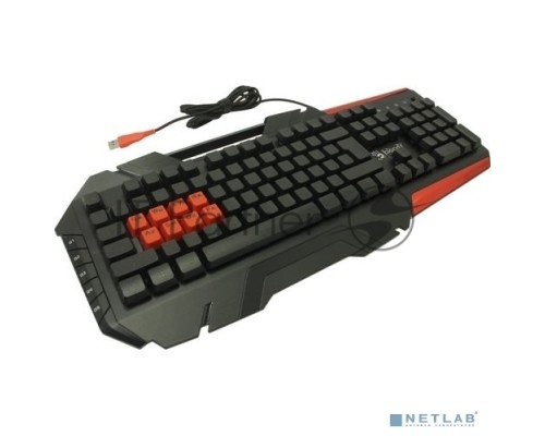 Клавиатура A4Tech B3590R черный/красный USB Multimedia Gamer LED