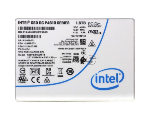 Накопитель SSD PCIE NVME 1.6TB TLC 2.5