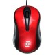 Мышь проводная Oklick 385M черный/красный, 1000 dpi, USB, кнопки - 3