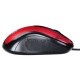 Мышь проводная Oklick 385M черный/красный, 1000 dpi, USB, кнопки - 3