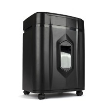 ГЕЛЕОС Уничтожитель документов  АП20-5,   DIN P-5 (5 ур-нь секр.), фрагмент 1,9х12мм,   АВТОПОДАЧА 131 лист  (70г/м2), пл.карты/скрепки/скобы, 20 литра    