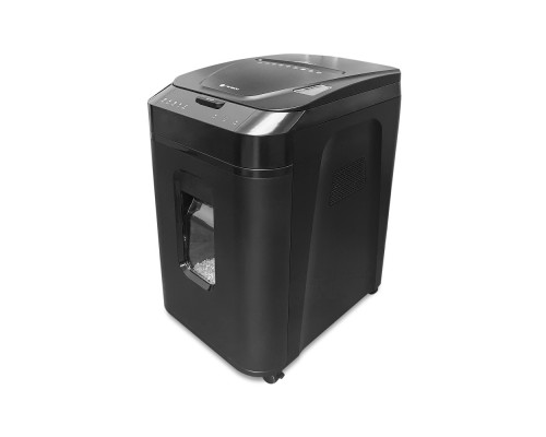 [Гелеос уничтожители] ГЕЛЕОС Уничтожитель документов  АП40-4,   DIN P-4 (4 ур-нь секр.), фрагмент 3,9х12мм,   АВТОПОДАЧА 170 лист  (70г/м2), пл.карты/скрепки/скобы, 37 литров    