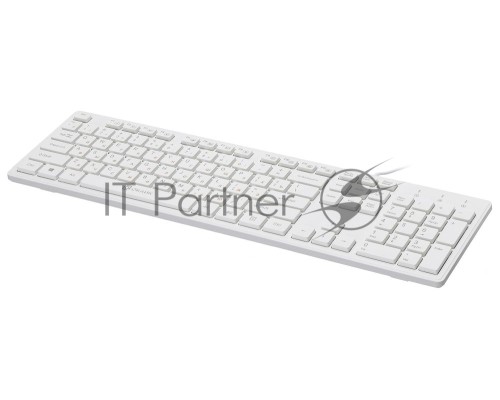 Клавиатура Oklick 500M белый USB slim Multimedia
