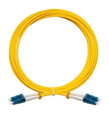 Exegate EX295143RUS Патч-корд волоконно-оптический FC-D-9-LC-LC-5M-LSZH (Шнур ВО SM 9/125 (OS2/G.652.D), LC/UPC-LC/UPC, Duplex, LSZH, 5м)
