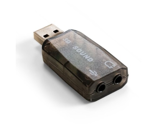 [кабели] Exegate EX294787RUS Адаптер (внешняя звуковая карта) ExeGate <EX-AU-01N> для подключения гарнитуры к USB порту