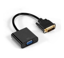 Exegate EX294677RUS Кабель DVI-D-VGA ExeGate EX-CC-DVID-VGAF-0.2 (25M/15F, 0,2м, позолоченные контакты)