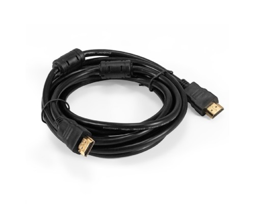 [кабели] Exegate EX294690RUS Кабель HDMI ExeGate EX-CC-HDMI-3.0F (19M/19M, 3м, v1.4b, ферритовые кольца, позолоченные контакты)