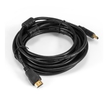 Exegate EX294691RUS Кабель HDMI ExeGate EX-CC-HDMI-5.0F (19M /19M, 5м, v1.4b, ферритовые кольца, позолоченные контакты)