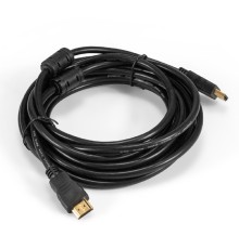 Exegate EX294691RUS Кабель HDMI ExeGate EX-CC-HDMI-5.0F (19M /19M, 5м, v1.4b, ферритовые кольца, позолоченные контакты)