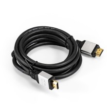 Exegate EX294702RUS Кабель HDMI ExeGate EX-CC-HDMI8K-2.0 (19M/19M, v2.1, 2м, 8K UHD, Ethernet, позолоченные контакты)