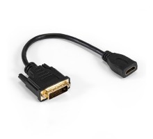 Exegate EX294675RUS Кабель HDMI-DVI-D ExeGate EX-CC-HDMIF-DVIM-0.15 (19F/25M, 0,15м, позолоченные контакты)