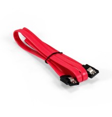 Exegate EX294733RUS Кабель SATA ExeGate EX-CC-SATA-DATA-0.8L (7pin/7pin, металлические защелки, 0,8м)