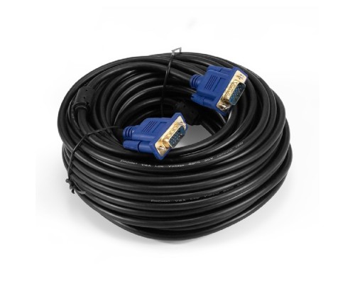 [кабели] Exegate EX294727RUS Кабель VGA Pro ExeGate EX-CC-PVGA-15M15M-20.0 (15M/15M, 20м, 2 фильтра, позолоченные контакты, экран)