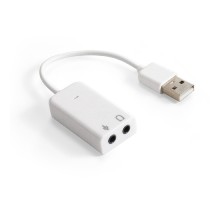 Exegate EX294786RUS Кабель-адаптер (внешняя звуковая карта) ExeGate <EX-AU-01S> для подключения гарнитуры к USB порту, 0,1м