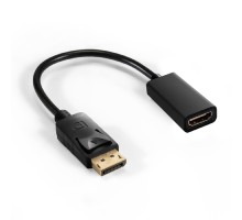 Exegate EX294706RUS Кабель-переходник DisplayPort-HDMI ExeGate EX-DPM-HDMIF-0.1 (20M/19F, 0,1м)