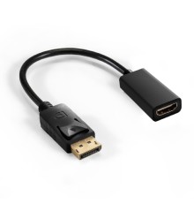 Exegate EX294706RUS Кабель-переходник DisplayPort-HDMI ExeGate EX-DPM-HDMIF-0.1 (20M/19F, 0,1м)