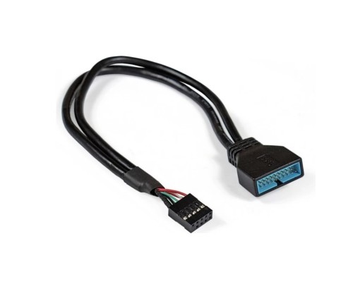 [Переходник] Exegate EX294785RUS Кабель-переходник USB 2.0-USB 3.0 ExeGate EX-CC-U3U2-0.15 (9pin(F)/19pin(M), 0,15м)