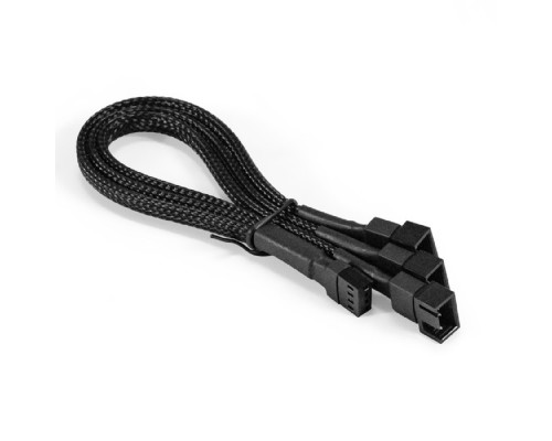 [Переходник] Exegate EX294792RUS Разветвитель питания с 4pin материнской платы на 3 корпусных вентилятора ExeGate EX-CC-4p3xF-0.3 (4pin F/3x4pinM (2 из них-3-контактный, 1 из них-4-контактный), 0,3м)