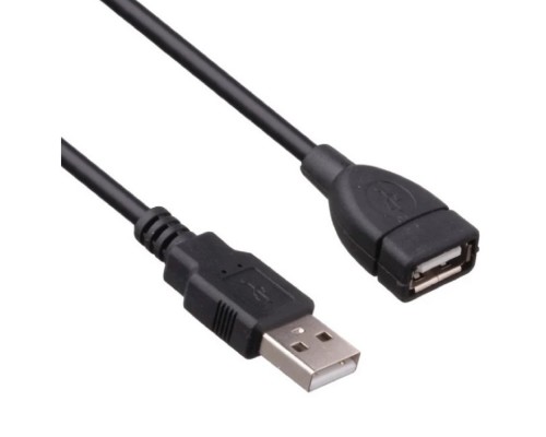 [кабели] Exegate EX294762RUS Удлинитель USB 2.0 ExeGate EX-CCF-USB2-AMAF-2.0F (Am/Af, позолоченные контакты, ферритовые кольца, 2м)