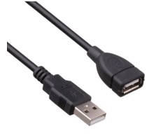 Exegate EX294763RUS Удлинитель USB 2.0 ExeGate EX-CCF-USB2-AMAF-3.0F (Am/Af, позолоченные контакты, ферритовые кольца, 3м)