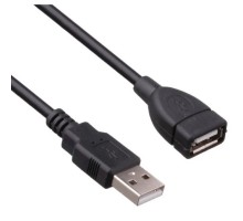 Exegate EX294765RUS Удлинитель USB 2.0 ExeGate EX-CCF-USB2-AMAF-5.0F (Am/Af, позолоченные контакты, ферритовые кольца, 5м)